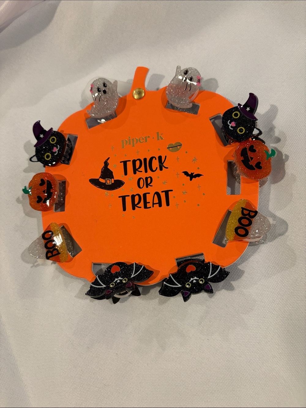 piper•k Halloween Trick or Treat Hair Clip Set